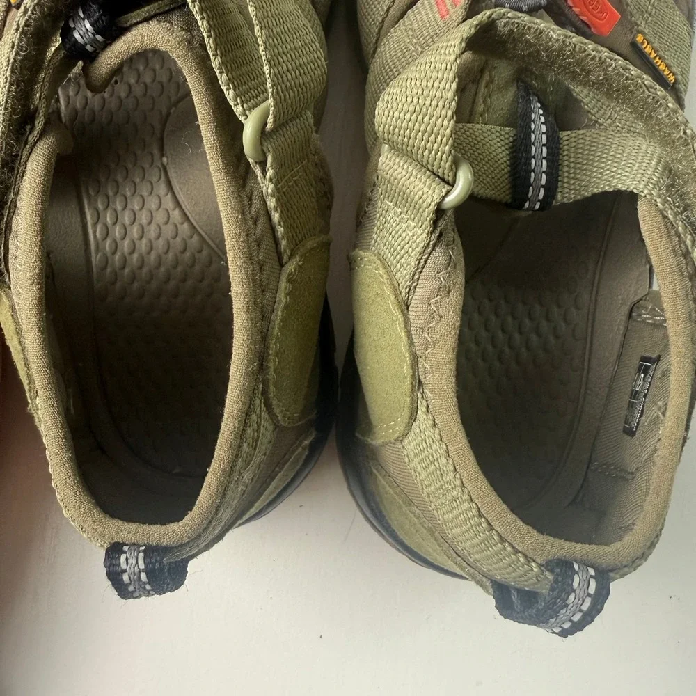 KEEN Newport H2 Kid's Sandals Size 5 Olive Green Orange Outdoor Water Shoe